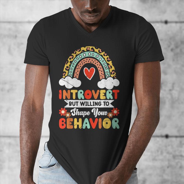 Introvert But Willing To Shape Your Behavior Men's V-Neck T-Shirt