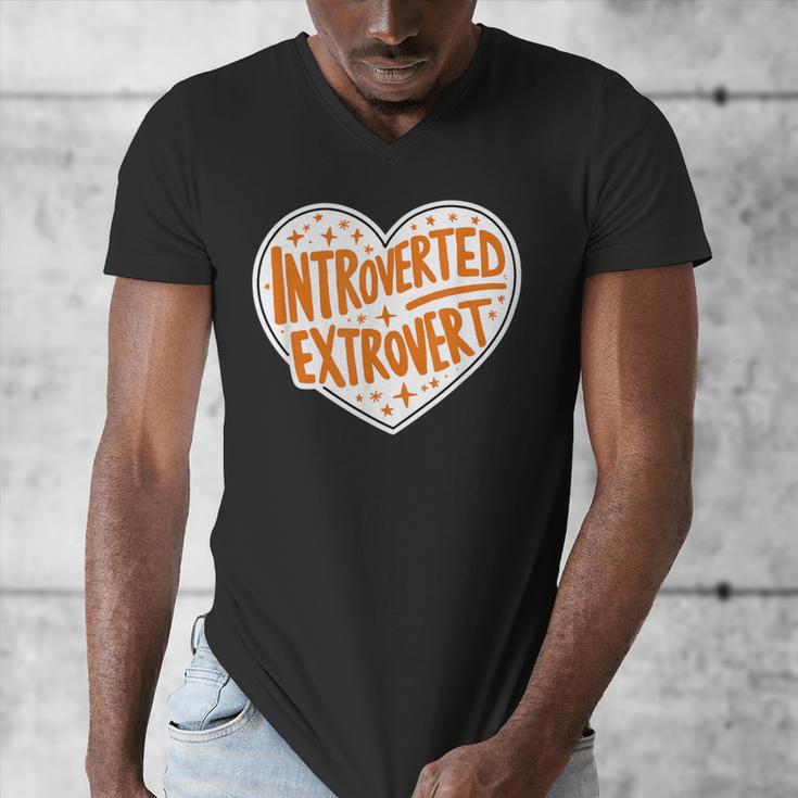 Introverted Extrovert People Hater Calm Peace Lover Men's V-Neck T-Shirt Introverted Extrovert People Hater Calm Peace Lover Men's V-Neck T-Shirt