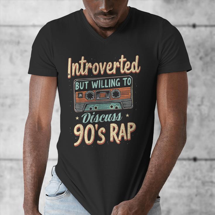 Introverted But Willing To Discuss 90s Rap Men's V-Neck T-Shirt