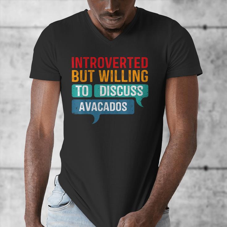 Introverted But Willing To Discuss Avacados Men's V-Neck T-Shirt