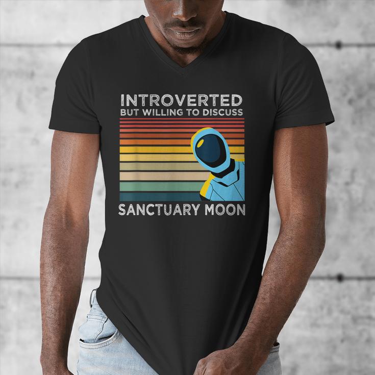 Introverted But Willing To Discuss Sanctuary Moon Men's V-Neck T-Shirt Introverted But Willing To Discuss Sanctuary Moon Men's V-Neck T-Shirt