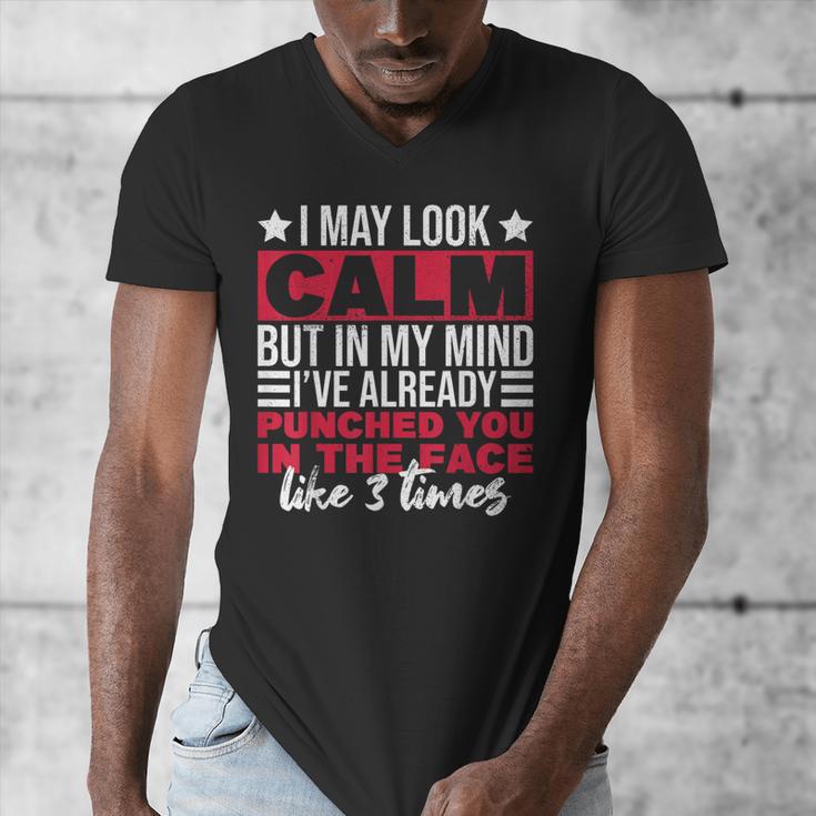 Introverts I May Look Calm But In My Head Men's V-Neck T-Shirt Introverts I May Look Calm But In My Head Men's V-Neck T-Shirt