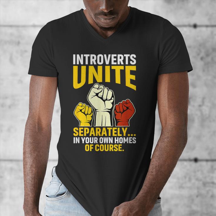 Introverts Unite Introvert Antisocial Anti Social Men's V-Neck T-Shirt