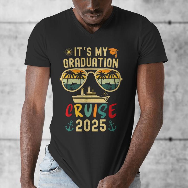 It's My Graduation Cruise 2025 Summer Cruise Seniors Trip Men's V-Neck T-Shirt