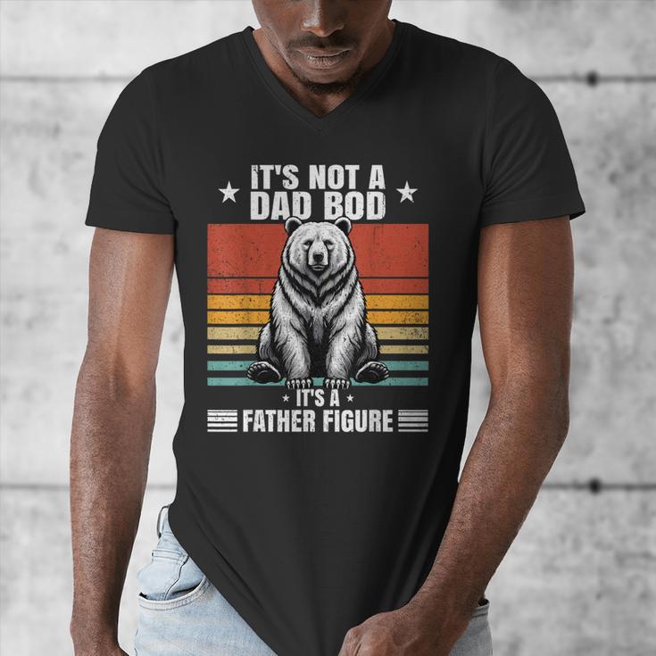 It's Not A Dad Bod It's Father Figure Bear Vintage Men's V-Neck T-Shirt