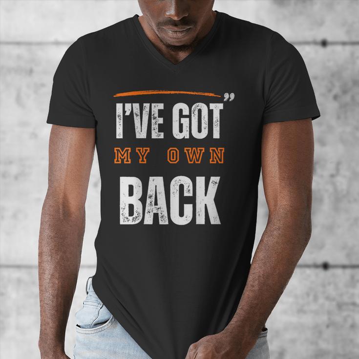 I’VE GOT MY OWN BACK INTROVERT Words On Back Men's V-Neck T-Shirt
