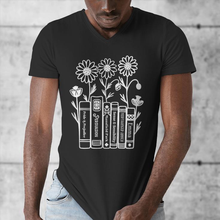 Jane Austen Books Men's V-Neck T-Shirt