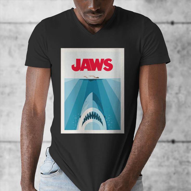 Jaws 2025 Classic Movie Nostalgia Men's V-Neck T-Shirt