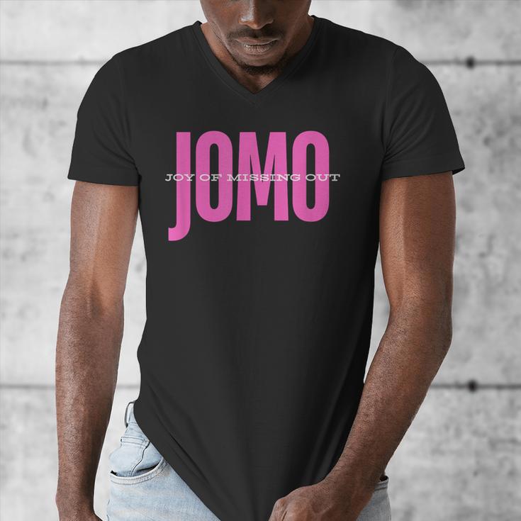 JOMO Joy Of Missing Out For The Introvert Men's V-Neck T-Shirt JOMO Joy Of Missing Out For The Introvert Men's V-Neck T-Shirt