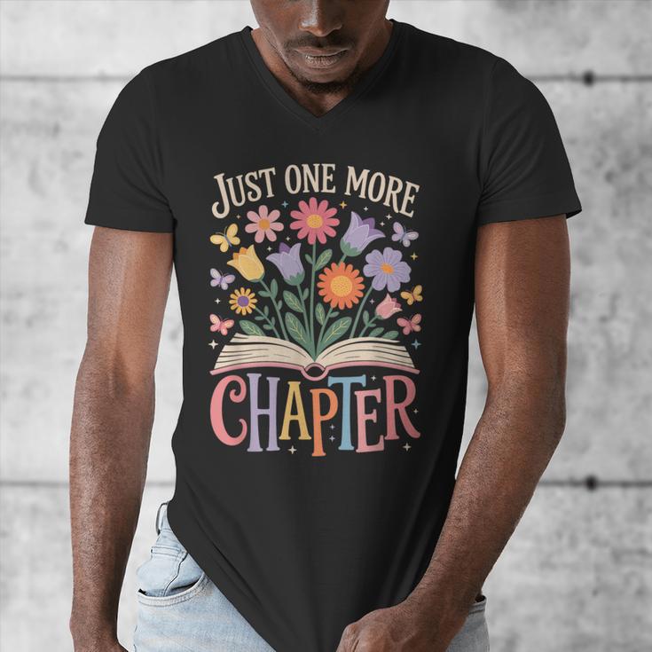 Just One More Chapter Reading Book Lover Men's V-Neck T-Shirt