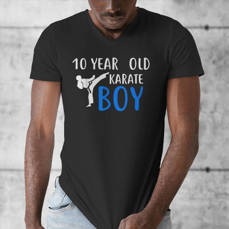 Karate Boy 10 Year Old Kids Shirt Graduation Men's V-Neck T-Shirt