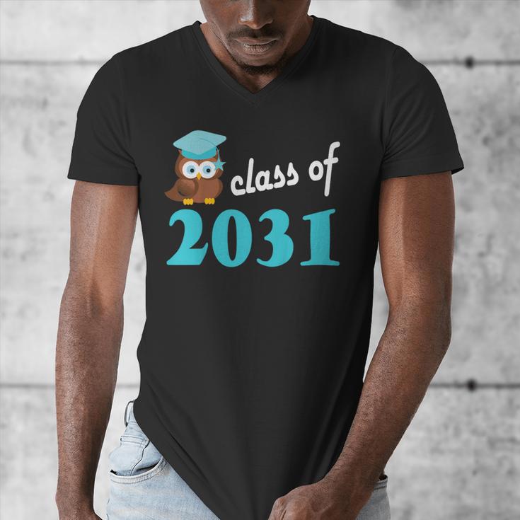 Kids Class Of 2031 Graduation Year T-Shirt Back To School Men's V-Neck T-Shirt