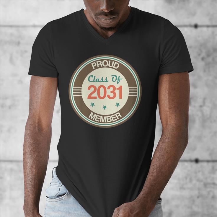 Kids Class Of 2031 Shirt Back To School Future Graduation Men's V-Neck T-Shirt