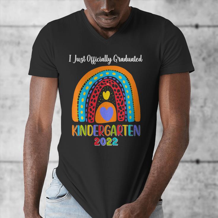 Kids I Officially Graduated Kindergarten Graduation Class Of 2022 Men's V-Neck T-Shirt
