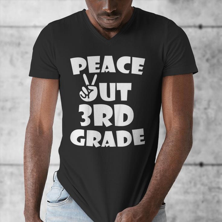 Kids Kids Peace Out 3Rd Grade For Graduation Men's V-Neck T-Shirt