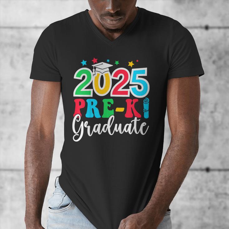 Kids Pre-K Graduate 2025 Preschool Graduation Class Of 2025 Kids Men's V-Neck T-Shirt