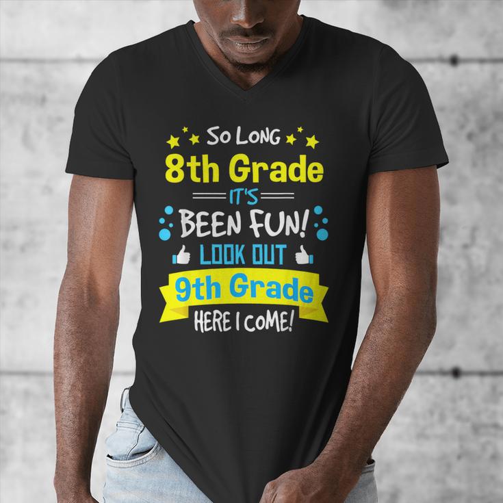 Kids So Long 8th Grade Graduation Here I Come 9th Grade Men's V-Neck T-Shirt