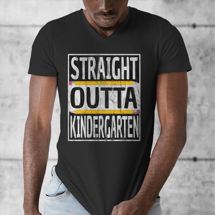 Kids Straight Outta Kindergarten Graduation Men's V-Neck T-Shirt