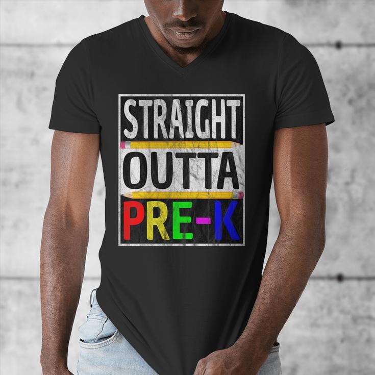 Kids Straight Outta Pre-K Graduation Men's V-Neck T-Shirt