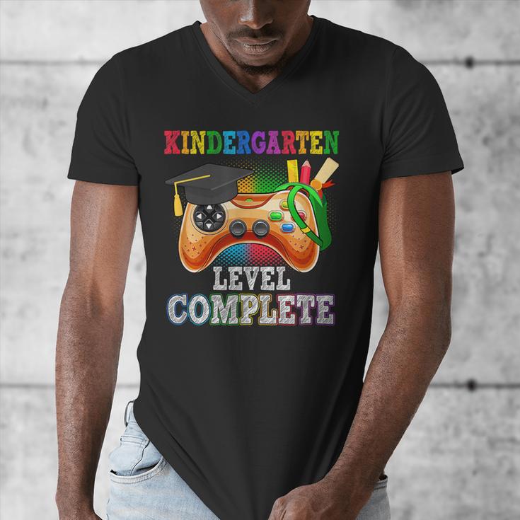 Kindergarten Level Complete Last Day Of School Graduation Men's V-Neck T-Shirt