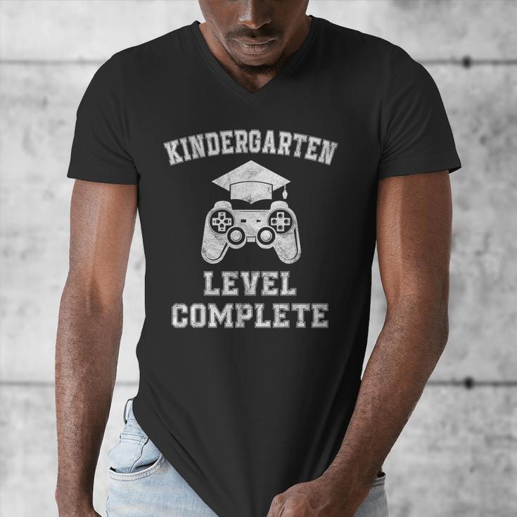 Kindergarten Level Complete Retro Graduation Video Gamer Men's V-Neck T-Shirt