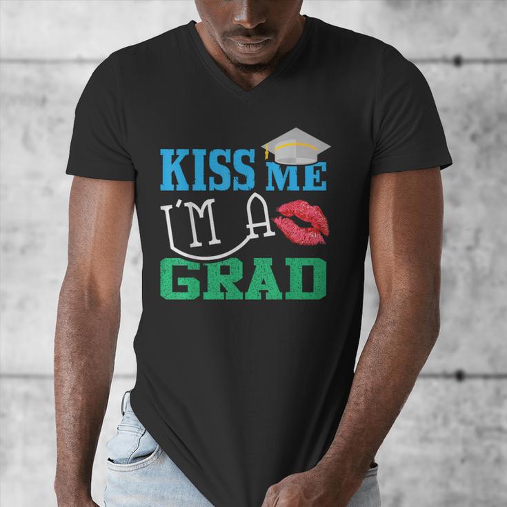 Kiss Me I'm A Grad 2018 Senior Graduation Men's V-Neck T-Shirt