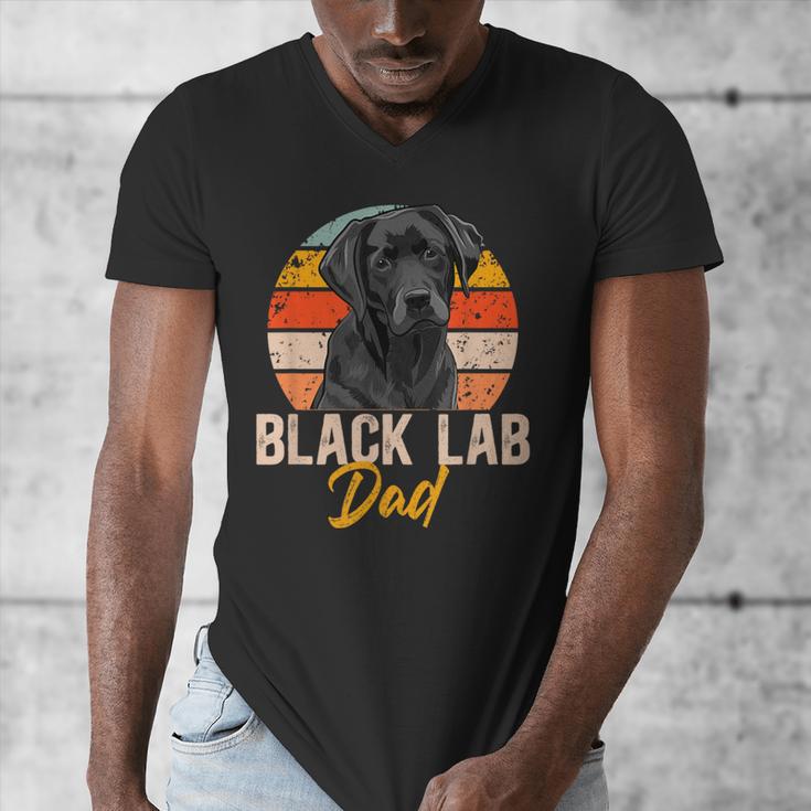 Lab Dad Retro Black Labrador Owner Men's V-Neck T-Shirt Lab Dad Retro Black Labrador Owner Men's V-Neck T-Shirt