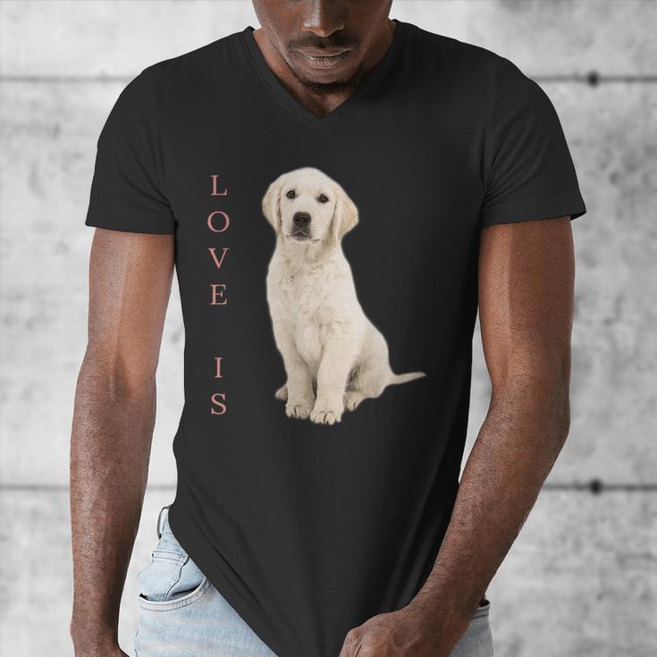 Labrador Retriever Shirt Women Men Lab Mom Dad Dog Tee Men's V-Neck T-Shirt