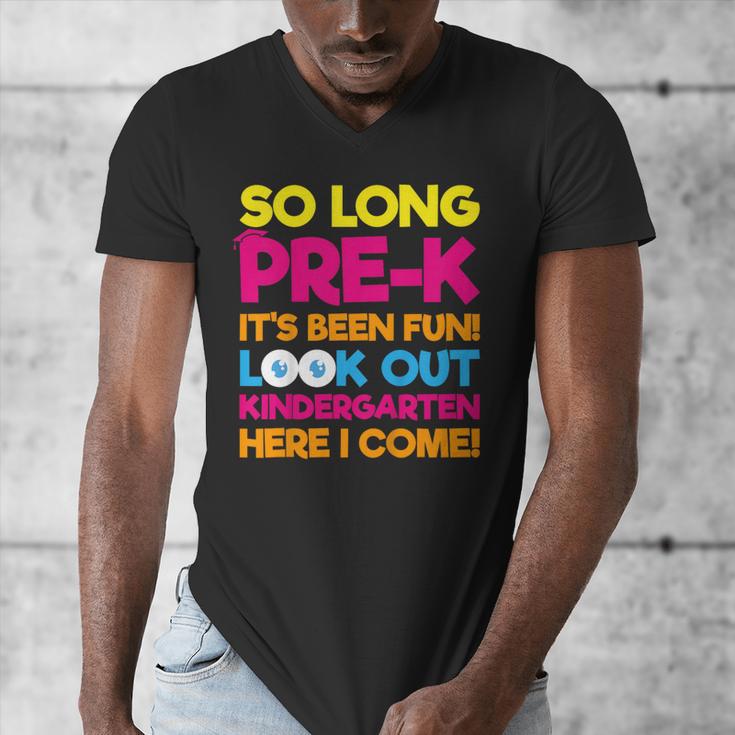 Last Day Pre-K Kindergarten Here I Come Graduation T-Shirt Men's V-Neck T-Shirt
