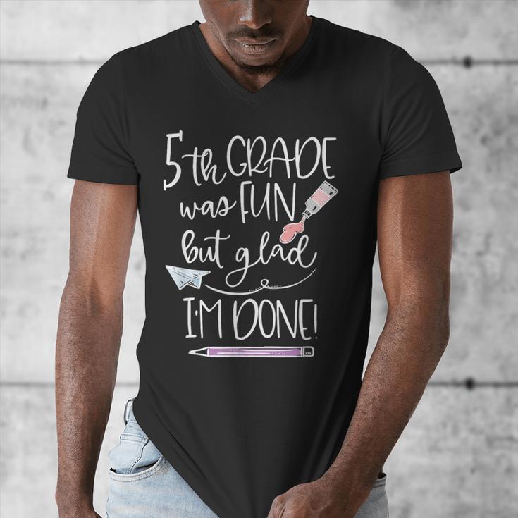 Last Day Of School 5th Grade 2018 Graduation Shirt Tee Men's V-Neck T-Shirt