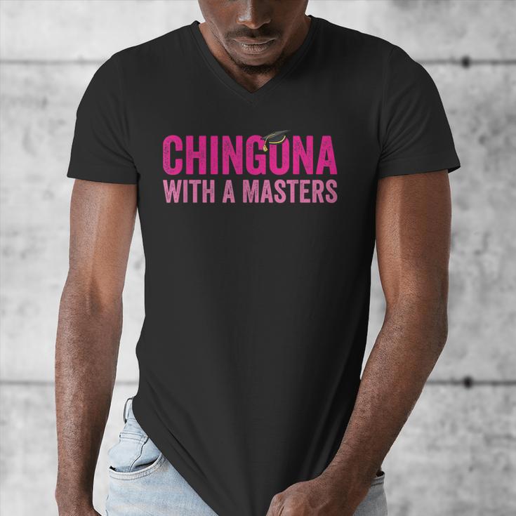 Latina Graduation Educated Latina Chingona With A Masters Men's V-Neck T-Shirt