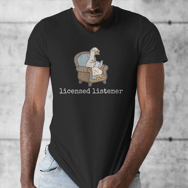 Licensed Listener Goose School Graduation Men's V-Neck T-Shirt