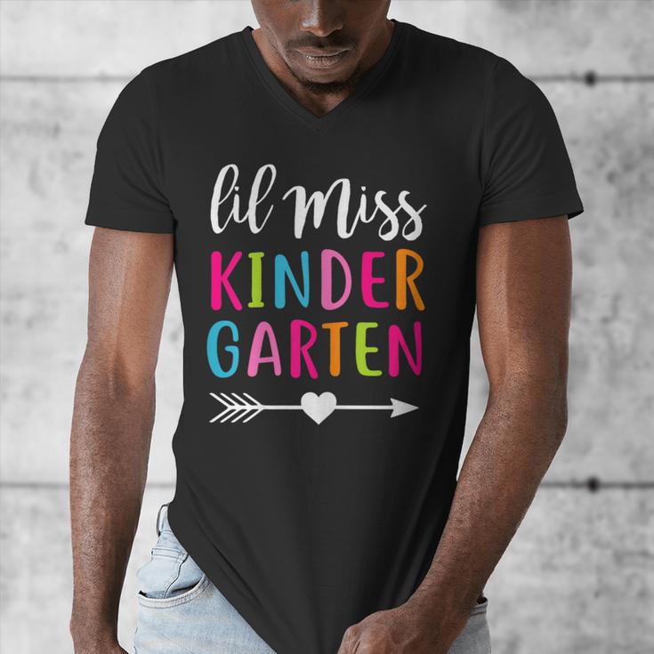 Lil Miss Kindergarten Grad Shirt Graduation Shirts 2018 Men's V-Neck T-Shirt
