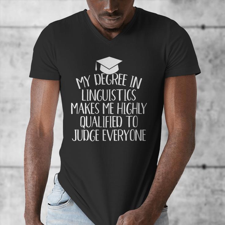 Linguistics Major Graduation Men's V-Neck T-Shirt