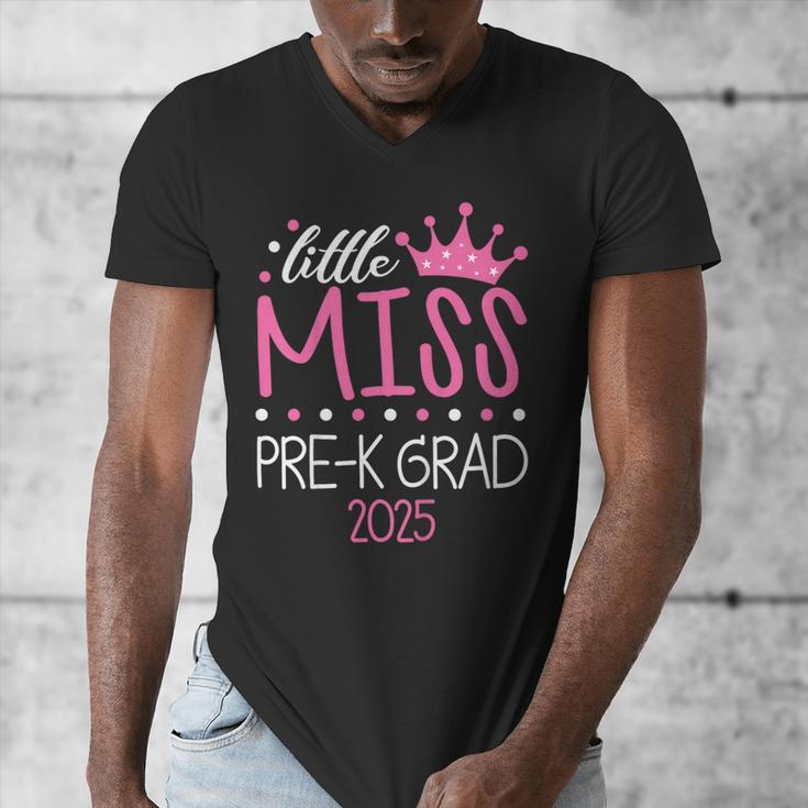 Little Miss Pre-K Grad Preschool Prek Graduation 2025 Men's V-Neck T-Shirt