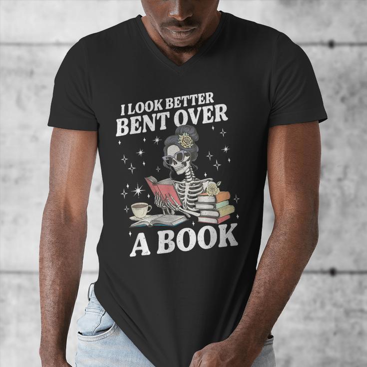 I Look Better Bent Over A Book Book Lover Men's V-Neck T-Shirt