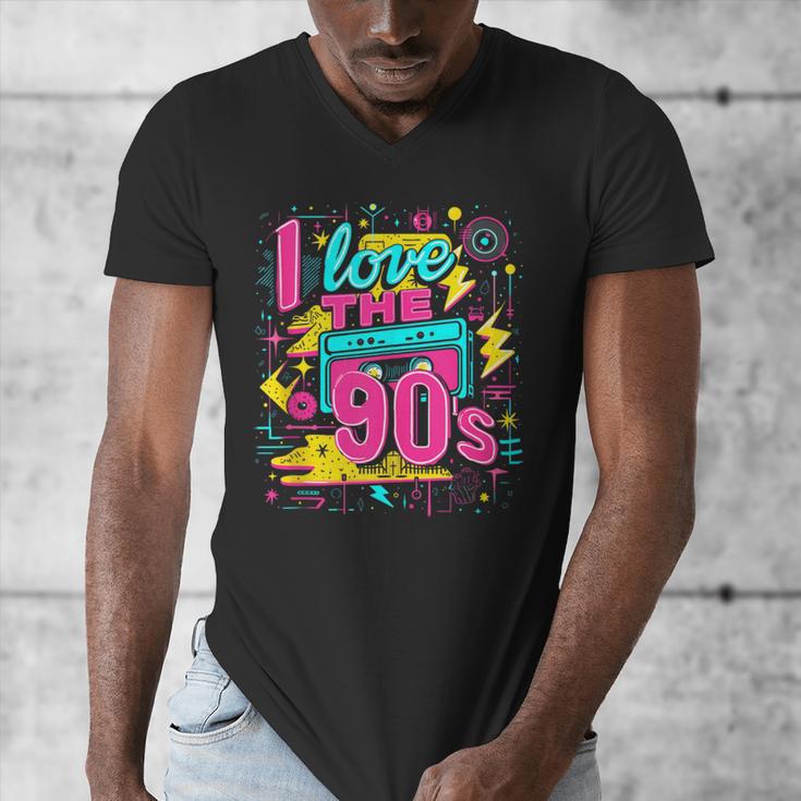 I Love The 90'S 90s Nostalgia Men's V-Neck T-Shirt I Love The 90'S 90s Nostalgia Men's V-Neck T-Shirt