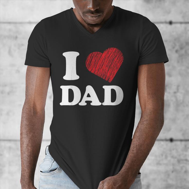 I Love Dad Men's V-Neck T-Shirt