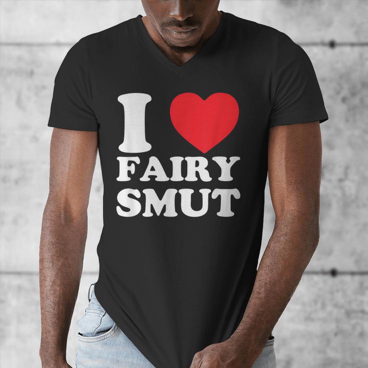 I Love Fairy Smut Book Lover Saying Men's V-Neck T-Shirt