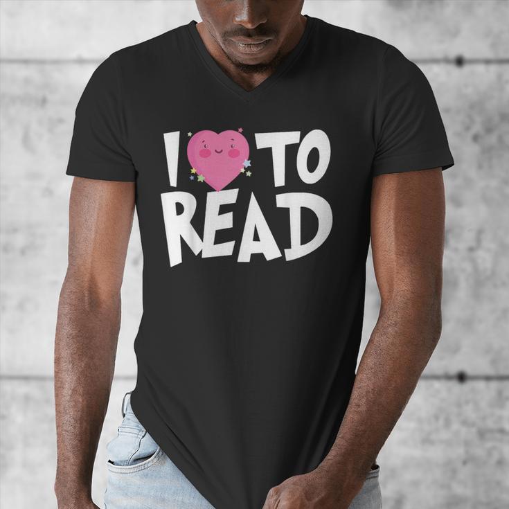 I LOVE TO READ Reading Books Bookworm Library Day Novelty Men's V-Neck T-Shirt I LOVE TO READ Reading Books Bookworm Library Day Novelty Men's V-Neck T-Shirt