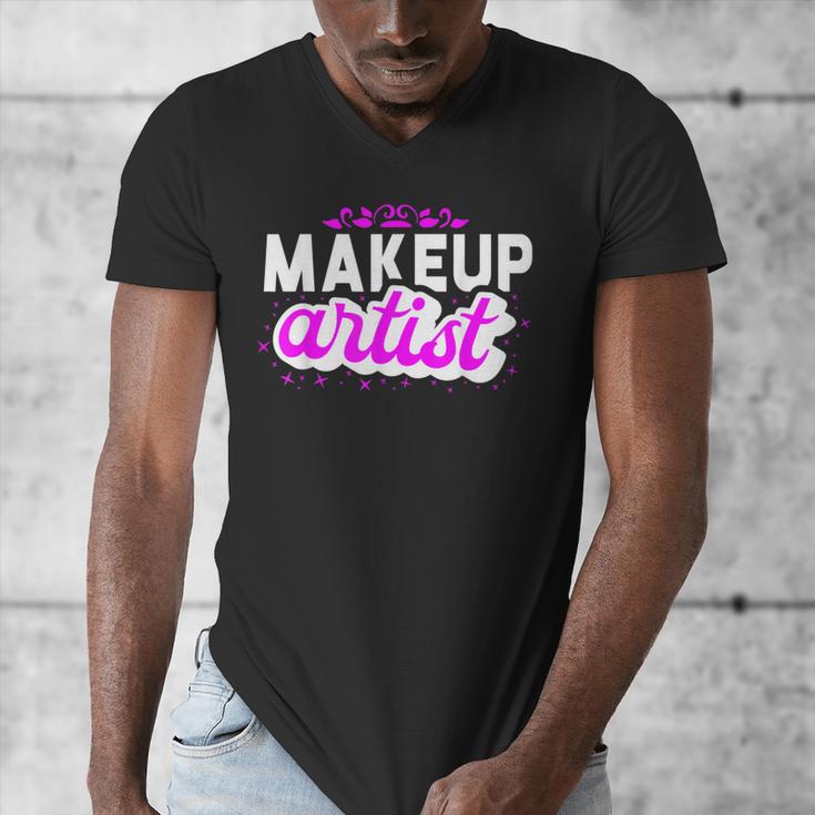 Makeup Artist Beauty Cosmetologist Graduation T-Shirt Men's V-Neck T-Shirt