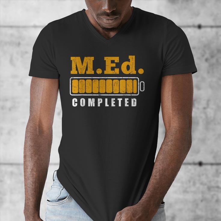 Master Graduation Completed Master Of Education Teacher Men Women Men's V-Neck T-Shirt