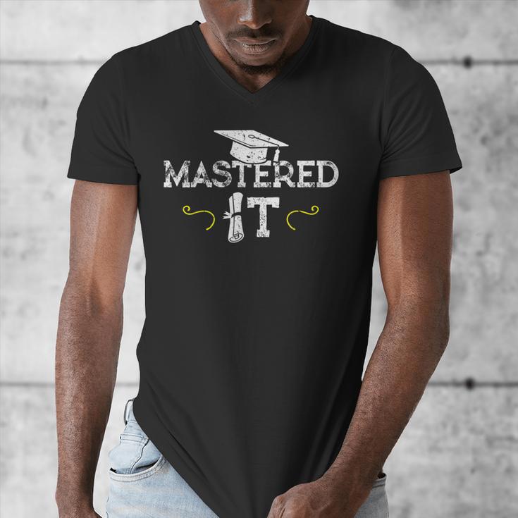 Mastered It Masters Graduation Cool Distressed Men's V-Neck T-Shirt