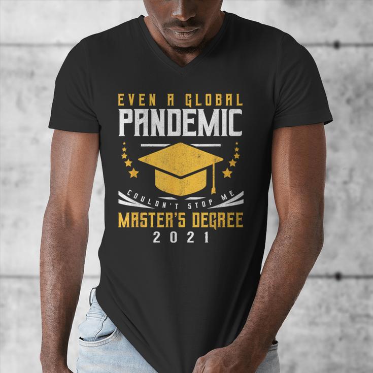 Master's Degree 2021 Master Graduation Graduate Men's V-Neck T-Shirt