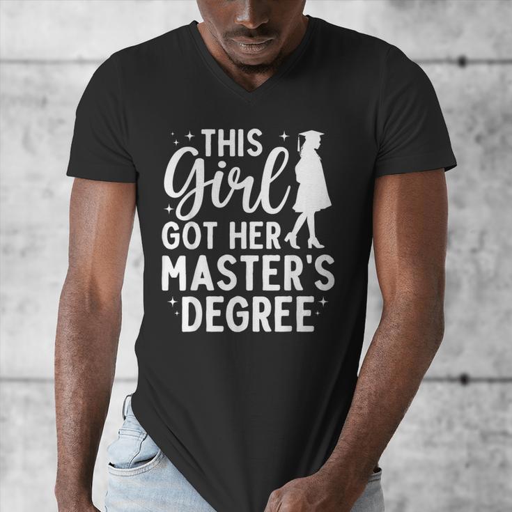 Masters Degree Art For Women Girls Masters Degree Graduation Men's V-Neck T-Shirt