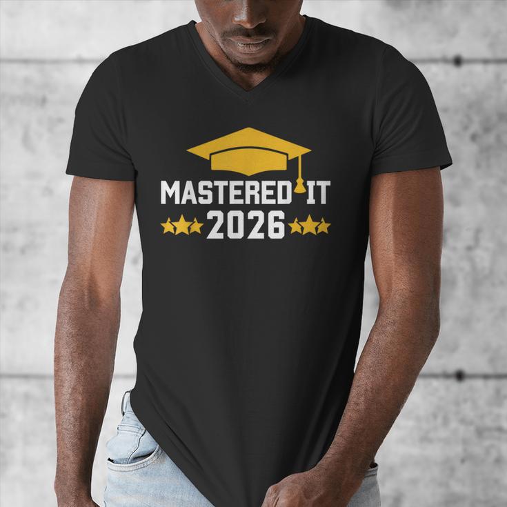 Masters Degree Graduation Mastered It Class Of 2026 Graduate Men's V-Neck T-Shirt