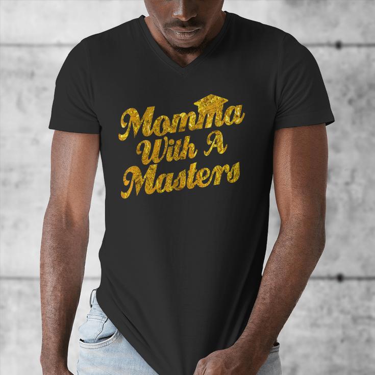 Masters Degree Graduation For Mom Wife Social Work MBA Men's V-Neck T-Shirt