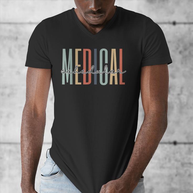 Medical Scheduler Healthcare Worker Appreciation Graduation Men's V-Neck T-Shirt