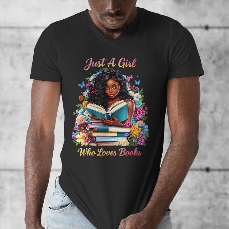 Melanin Book Month Honoring Past Inspiring Pride Men's V-Neck T-Shirt