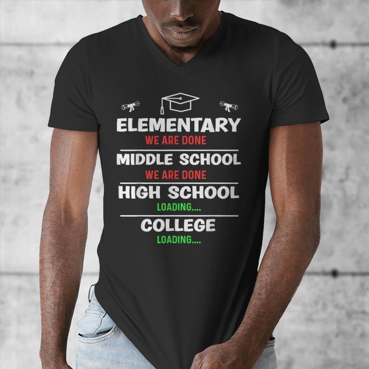Middle School Graduation We Are Done Class Of 2023 8th Grade Men's V-Neck T-Shirt